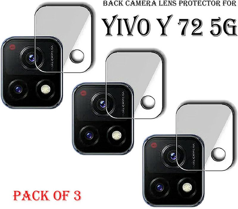YCHROZE Back Camera Lens Glass Protector for VIVO Y72 5G  (Pack of: 3)