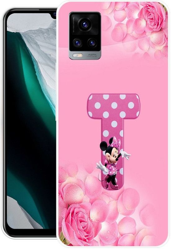 DESILOVE Back Cover for Vivo V20 2021  (Pink, Grip Case, Silicon, Pack of: 1)