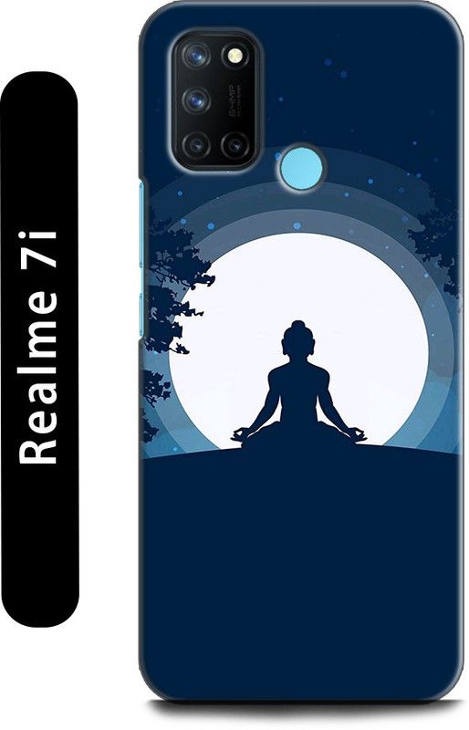 INDICRAFT Back Cover for Realme 7i, RMX2103 GAUTAMA BUDDHA, GOD, LORD, ABSTRACT ART, PANTING  (Multicolor, Shock Proof)