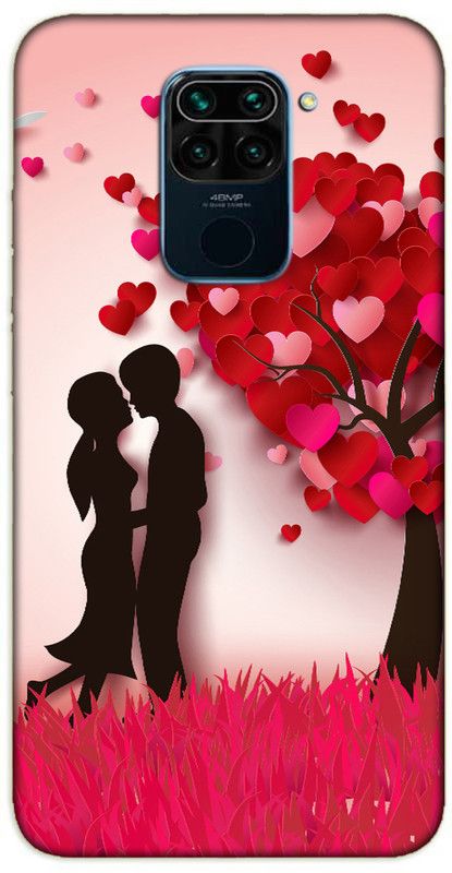 iprinto Back Cover for Mi Redmi Note 9 Pink Love Back Cover  (Pink, Hard Case, Pack of: 1)