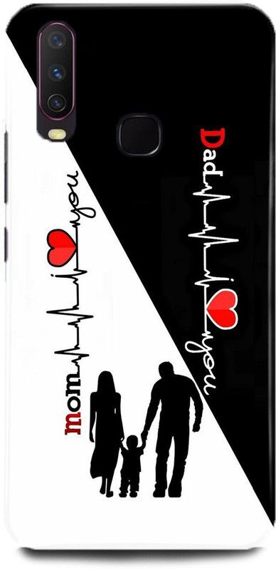 MP ARIES MOBILE COVER Back Cover for Vivo Y15,1901,MOTHER, MAA, FATHER, LIFE LINE, I LOVE MY MOM DAD  (Multicolor, Hard Case, Pack of: 1)