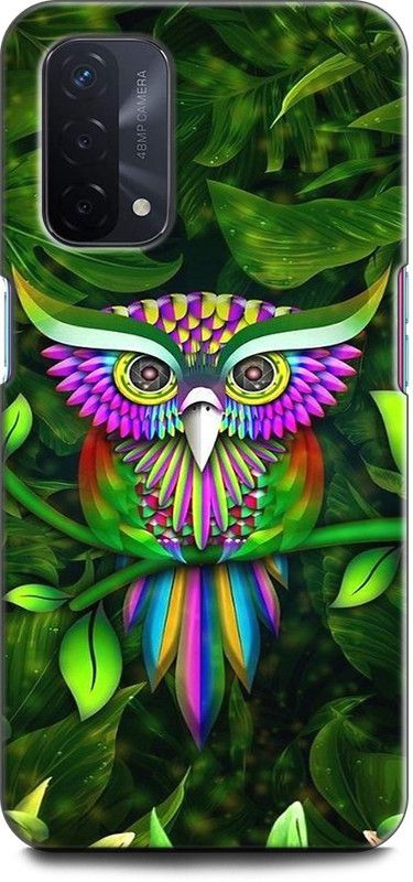 WallCraft Back Cover for OPPO A74 5G, CPH2263 OWL, FUNNY OWL, NIGHT WATCH, ABEJ, BEOGRAD, TRIPPY  (Multicolor, Dual Protection, Pack of: 1)