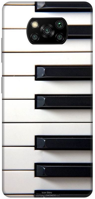 URCHIN Back Cover for Poco X3 piano, Piano, Music, Instrument, Cool, Music  (Multicolor, Shock Proof, Pack of: 1)