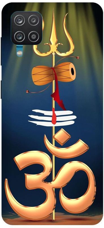 THE NARAYANA COLLECTIONS Back Cover for SAMSUNG GALAXY M12-OM,NAMAH,SHIVAY,MAHADEV,NEON  (Multicolor, Hard Case, Pack of: 1)