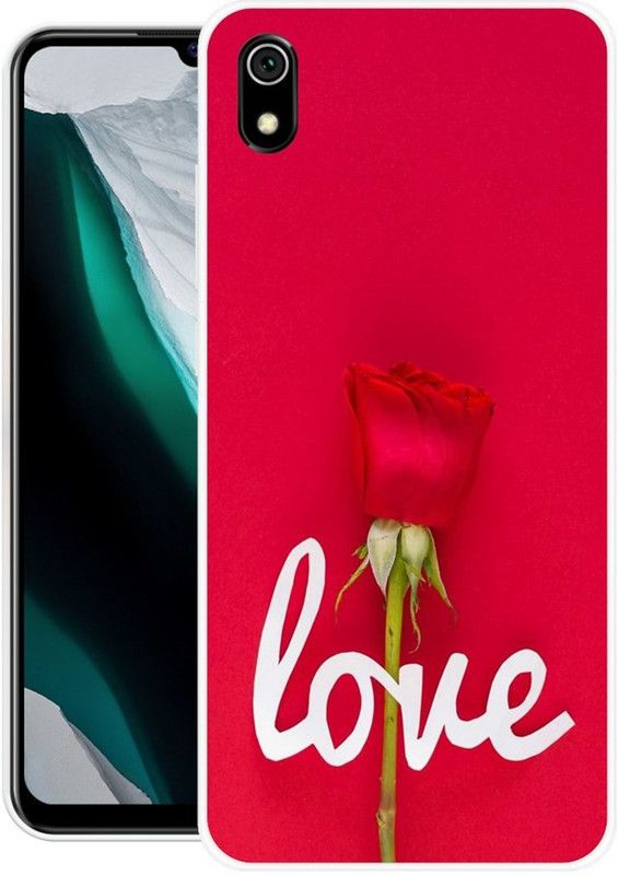 BLUEZAP Back Cover for Redmi 7A  (Red, Grip Case, Silicon, Pack of: 1)
