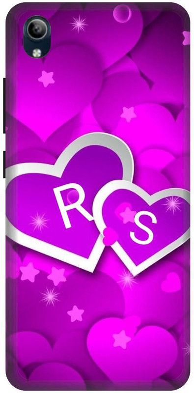 3D U PRINT Back Cover for VIVO Y90,VIVO 1908 R S, R LOVES S, NAME, LETTER, ALPHABET, RS LOVE  (Multicolor, Waterproof, Pack of: 1)
