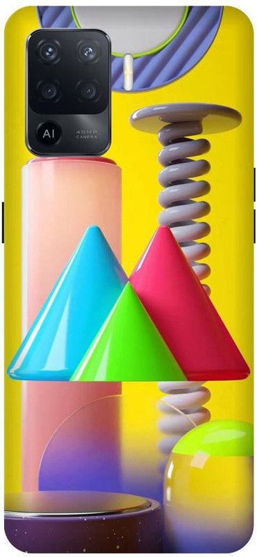 UMPRINT Back Cover for Oppo F19 Pro/CPH2285 Colorful Combo Printed Back Cover  (Multicolor, Hard Case, Pack of: 1)