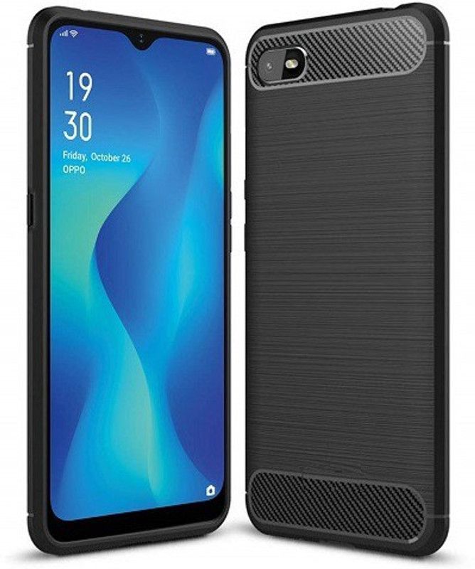 Bodoma Back Cover for Oppo A1k  (Black, Shock Proof, Silicon)