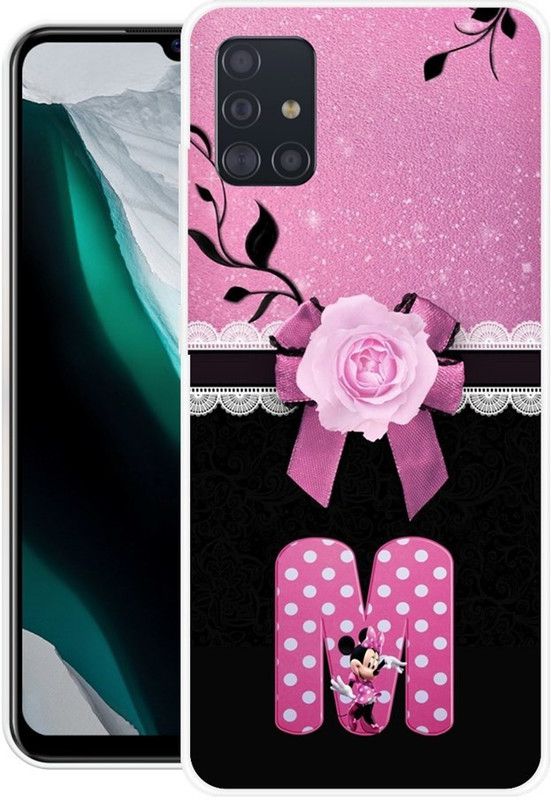 BLUEZAP Back Cover for Samsung Galaxy M51  (Black, Pink, Grip Case, Silicon, Pack of: 1)