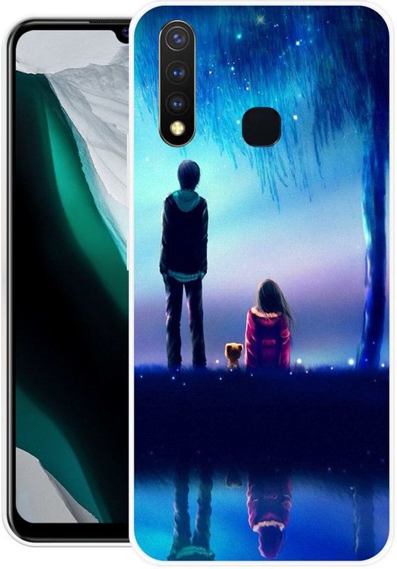 Sswastik Back Cover for Vivo U20, Vivo Y19  (Multicolor, Grip Case, Silicon)