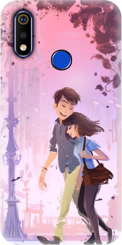 Smutty Back Cover for Realme 3, RMX1825, RMX1821 - Happy Couple Print  (Multicolor, Hard Case, Pack of: 1)