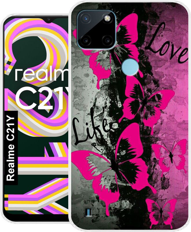 Coolcase Back Cover for Realme C21Y Back Cover  (Multicolor, Grip Case, Silicon)