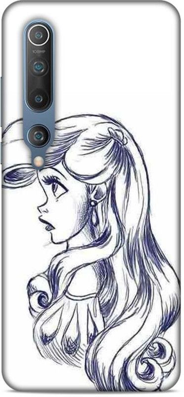 Keviv Back Cover for Mi 10  (White, Blue, Pack of: 1)