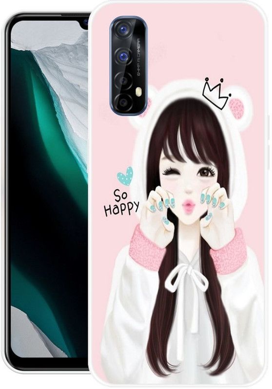 SHIVKUDI Back Cover for Realme 7, Realme Narzo 20 Pro  (Multicolor, Grip Case, Silicon, Pack of: 1)