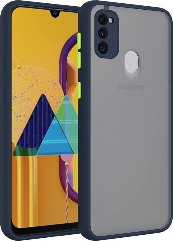 Infigo Back Cover for Samsung Galaxy M30s  (Blue, Camera Bump Protector)