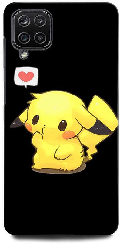 INTELLIZE Back Cover for SAMSUNG Galaxy F62 PIKACHU, POKEMON, GAME, CARTOON, PIKACHU LOVE  (Multicolor, Hard Case, Pack of: 1)
