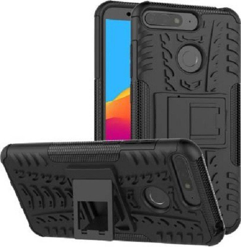 Power Back Cover for Honor 7A  (Black, Shock Proof)