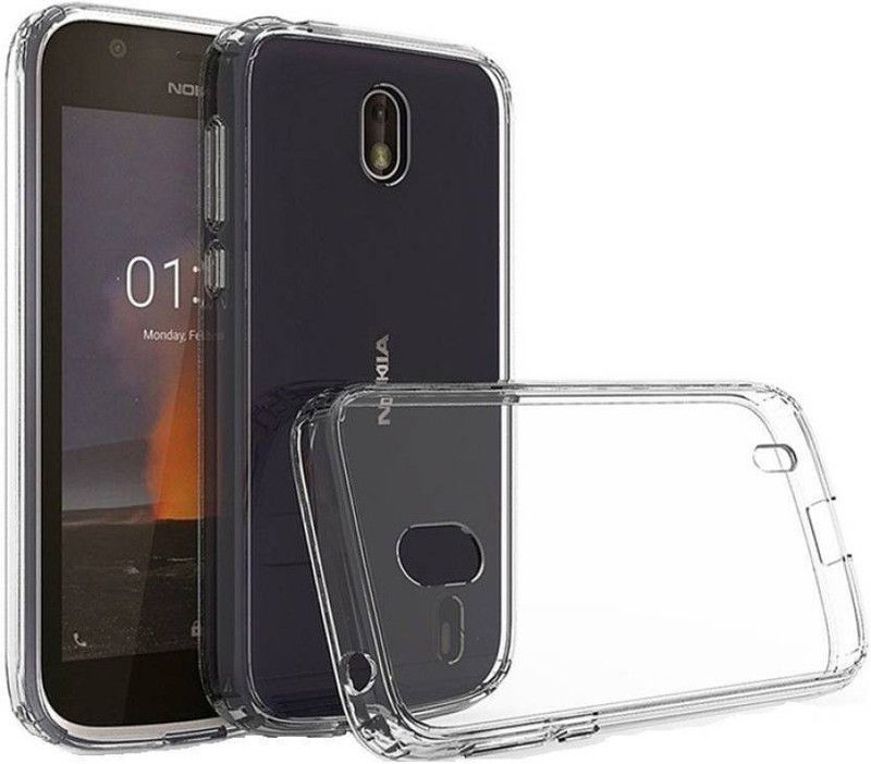 BHRCHR Back Cover for Nokia 1  (Transparent, Dual Protection, Pack of: 1)