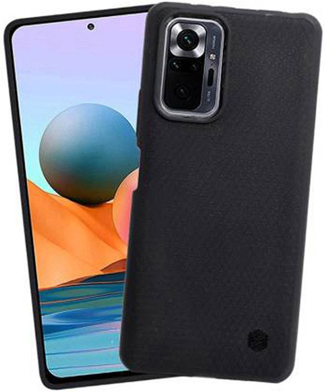 FONECASE Back Cover for Redmi note 10 pro  (Black)