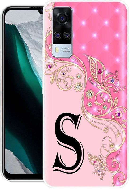 KLC Back Cover for Vivo Y51, Vivo Y51A, Vivo Y31, Vivo Y51 2020, Vivo Y31 2020  (Pink, Black, Grip Case, Silicon)