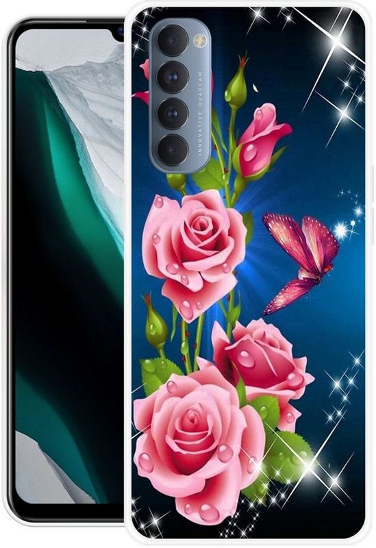 RJ14 (Online) Back Cover for OPPO Reno4 Pro, OPPO Reno 4 Pro  (Multicolor, Grip Case, Silicon)