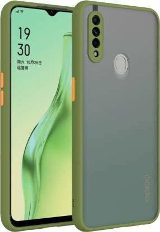 Mobyro Back Cover for Oppo A52 Transparent Hybrid Smoke Case Cover  (Green, Pack of: 1)