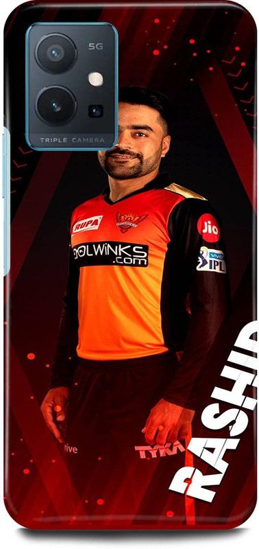 play fast Back Cover for Vivo y75 5G, V2142 RASHID, KHAN, SUNRISES, HYDERABAD  (Orange, Hard Case, Pack of: 1)