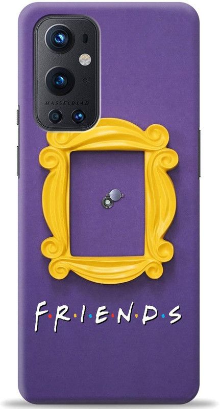 Loffar Back Cover for OnePlus 9 Pro  (Purple, Yellow, Shock Proof, Pack of: 1)