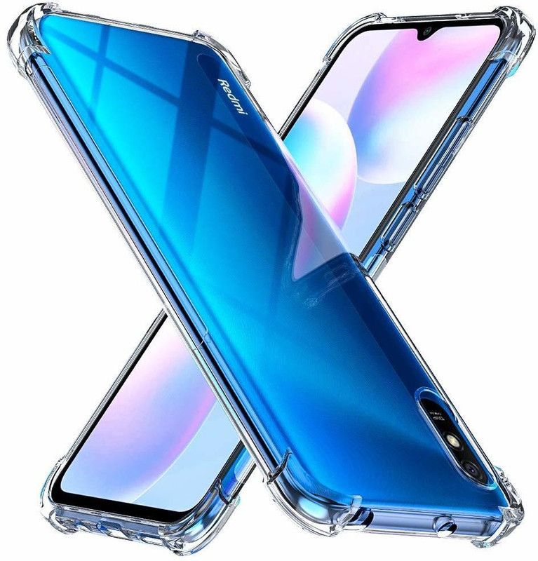 Lustree Back Cover for REDMI 9i Sport,Redmi 9i Bumper Silicon Transparent Case  (Transparent, Shock Proof, Silicon, Pack of: 1)