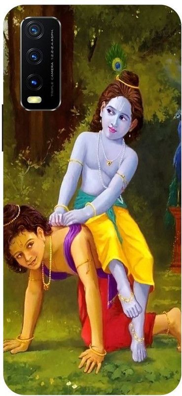 Bluvver Back Cover for Vivo Y12s, V2033, Printed Lord Krishna, Nandlal,Kanha ji, Back Cover  (Multicolor, Hard Case, Pack of: 1)