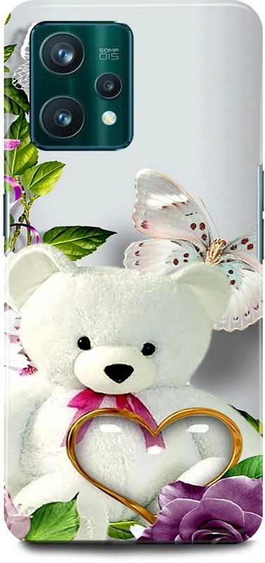 play fast Back Cover for OPPO A76, CPH2375 TEDDY, BEER, CARTOON, DOLL, LOVE  (White, Hard Case, Pack of: 1)