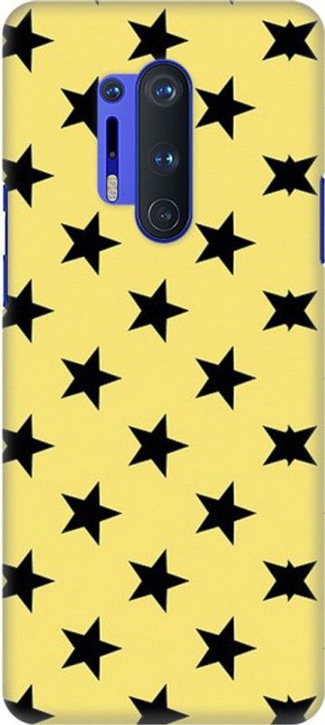 COBIERTAS Back Cover for Oneplus 8 Pro  (Yellow, Black, Hard Case)