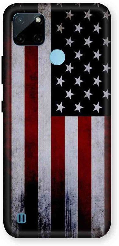 NDCOM Back Cover for Realme C21Y best American flag Printed  (Multicolor, Hard Case, Pack of: 1)