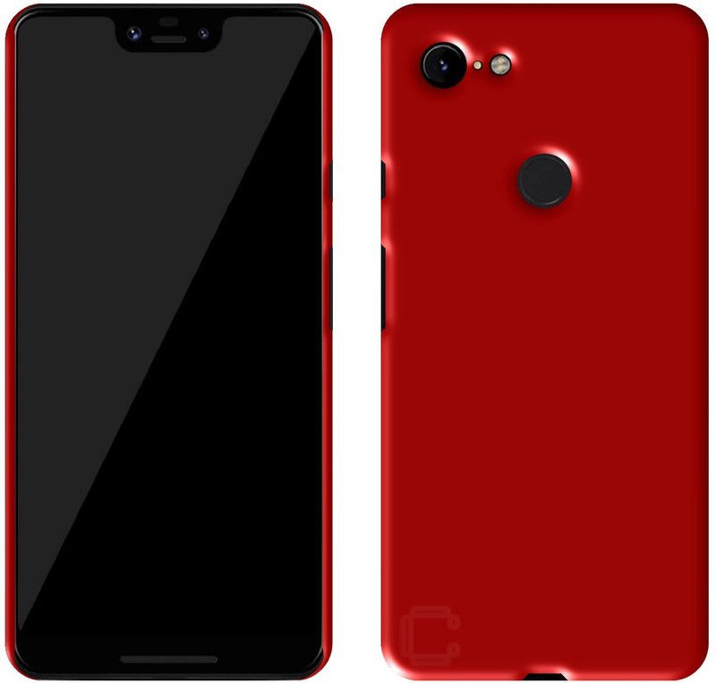 Case Designer Back Cover for Google Pixel 3 Ultra Slim Light weight Hard Premium Matte Finish Original Frosted Case  (Red, Grip Case, Pack of: 1)