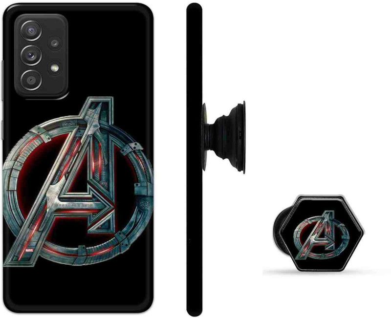 CaseSquad Back Cover for Samsung Galaxy A52, Samsung Galaxy A52s, Samsung Galaxy A52 5G  (Black, Silver, Pack of: 2)