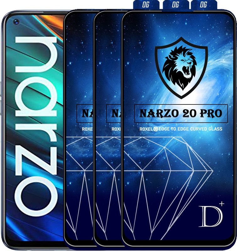 Roxel Edge To Edge Tempered Glass for Realme 2 Pro  (Pack of 3)