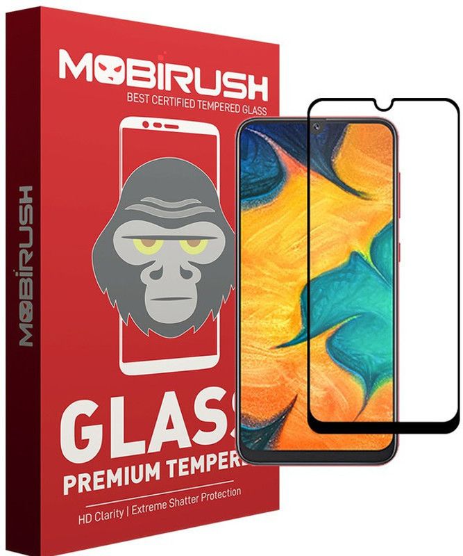 MOBIRUSH Edge To Edge Tempered Glass for Samsung Galaxy A30S / A50S  (Pack of 1)