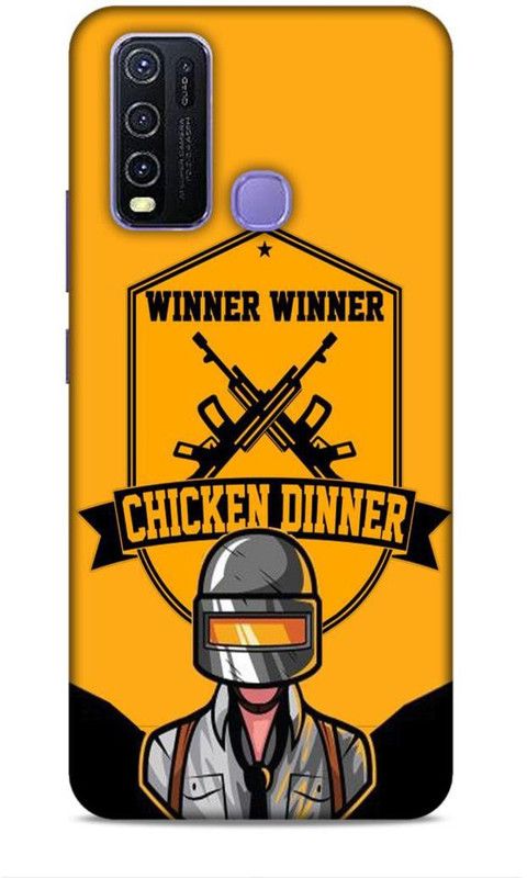 Printastic Back Cover for Vivo Y50, Vivo Y30  (Yellow, Black)
