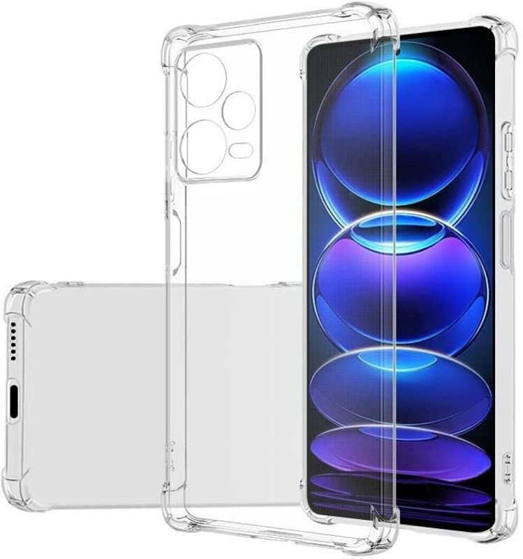 VISHZONE Back Cover for REDMI NOTE 12 PRO+ 5G, REDMI NOTE 12 PRO PLUS 5G  (Transparent, Grip Case, Silicon, Pack of: 1)