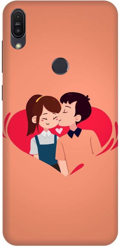 FRONK Back Cover for ASUS ZenFone Max Pro M2, COUPLE, LOVE, VALENTINE, LOVERS, GIRL, BOY  (Multicolor, Hard Case, Pack of: 1)