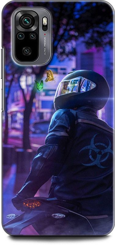INDICRAFT Back Cover for REDMI Note 10S BIKE, SUPERBIKE, BIKE RACER  (Multicolor, Dual Protection, Pack of: 1)