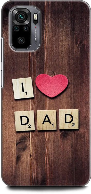 KEYCENT Back Cover for REDMI Note 10 DAD, FATHER, I LOVE MY DAD, LOVE DAD, MY DAD IS MY HERO, QUOTES  (Multicolor, Pack of: 1)