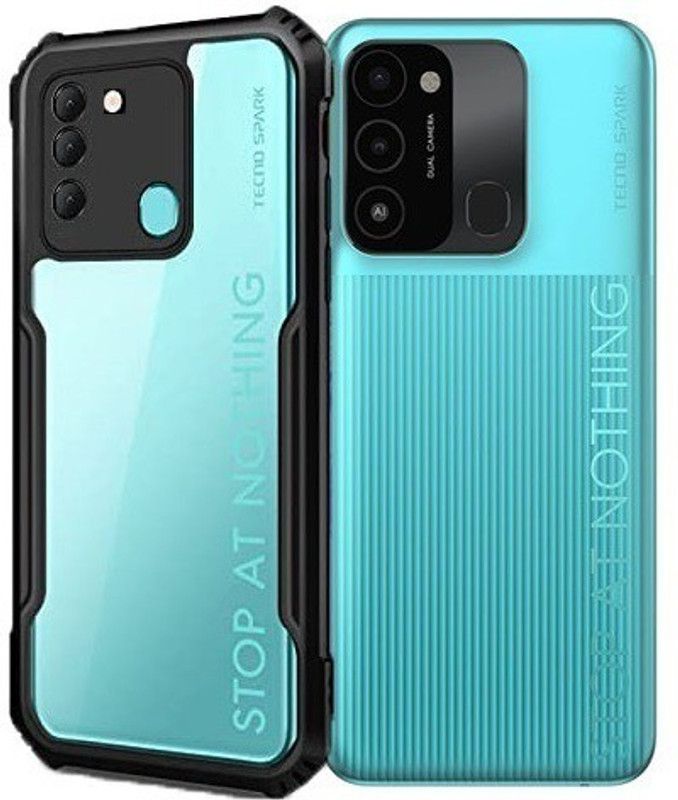 S-Hardline Back Cover for Tecno Spark Go 2022, Bumper Transparent Drop Protection  (Transparent)