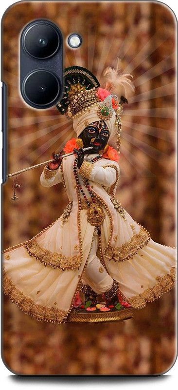 WallCraft Back Cover for Realme C33, RMX3624 KRISHNA, LORD KRISHNA, FLUTE, COLOURFULL, GOD  (Multicolor, Dual Protection, Pack of: 1)