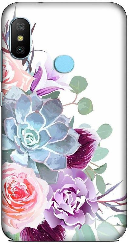 CROKIAN Back Cover for Mi Redmi 6 pro  (White, Hard Case, Pack of: 1)
