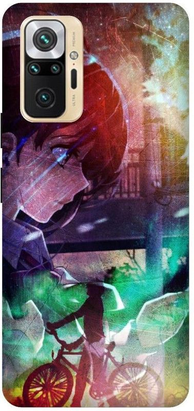 GRAFIQE Back Cover for REDMI Note 10 Pro M2101K6P BOY, CYCLE, ANIME BOY,SAD BOY, 3D WALLPAPER  (Multicolor, Shock Proof, Pack of: 1)