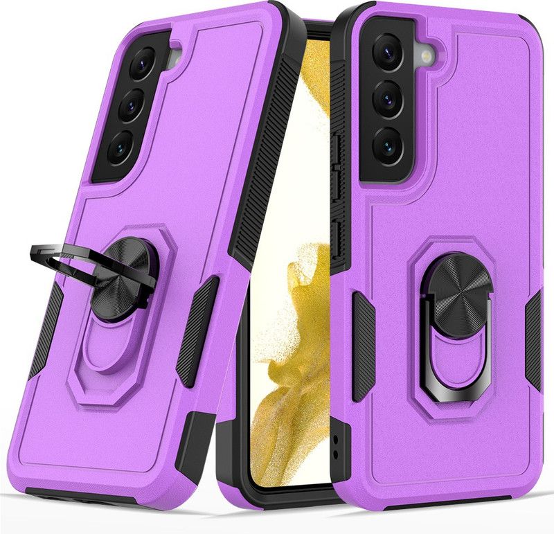 Pure Color Back Cover for Samsung Galaxy S22  (Purple, Shock Proof, Pack of: 1)