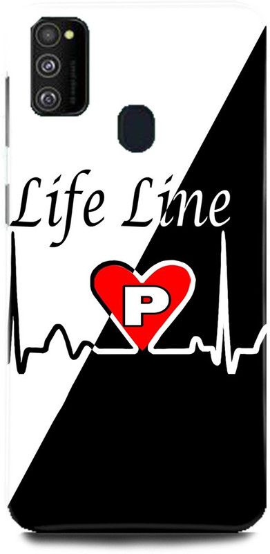 MP ARIES MOBILE COVER Back Cover for SAMSUNG Galaxy M30S, P NAME BACK COVER NAME WITH P P NAME P LETTER P P Letter P Alphabet  (Multicolor, Hard Case, Pack of: 1)