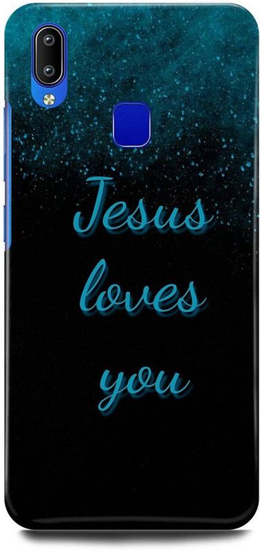 JUGGA Back Cover for Vivo Y93, 1814, JESUS, CROSS, GOD, CHRIST  (Blue, Hard Case, Pack of: 1)
