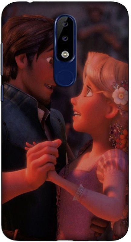 CROKIAN Back Cover for Nokia 6.1 Plus Couple love Back Cover  (Multicolor, Hard Case, Pack of: 1)